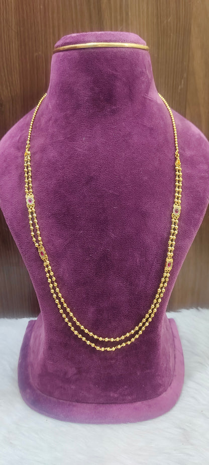 Simple nakshi dd ball chain with 26" length