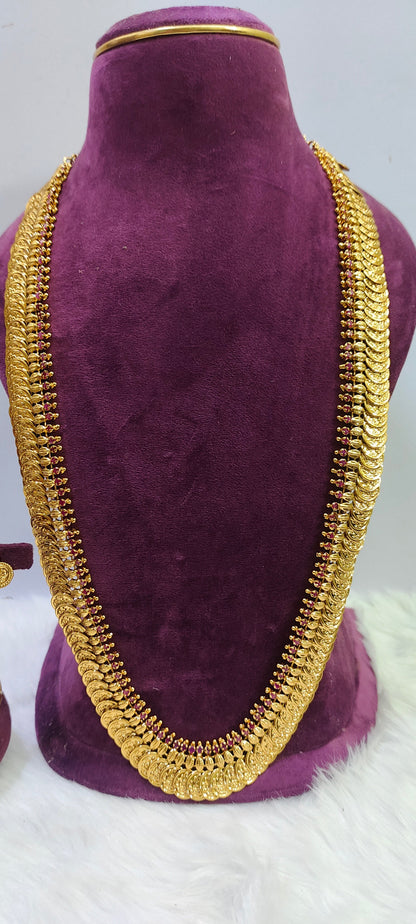 Premium nakshi 32 " length kasu mala cum vaddanam