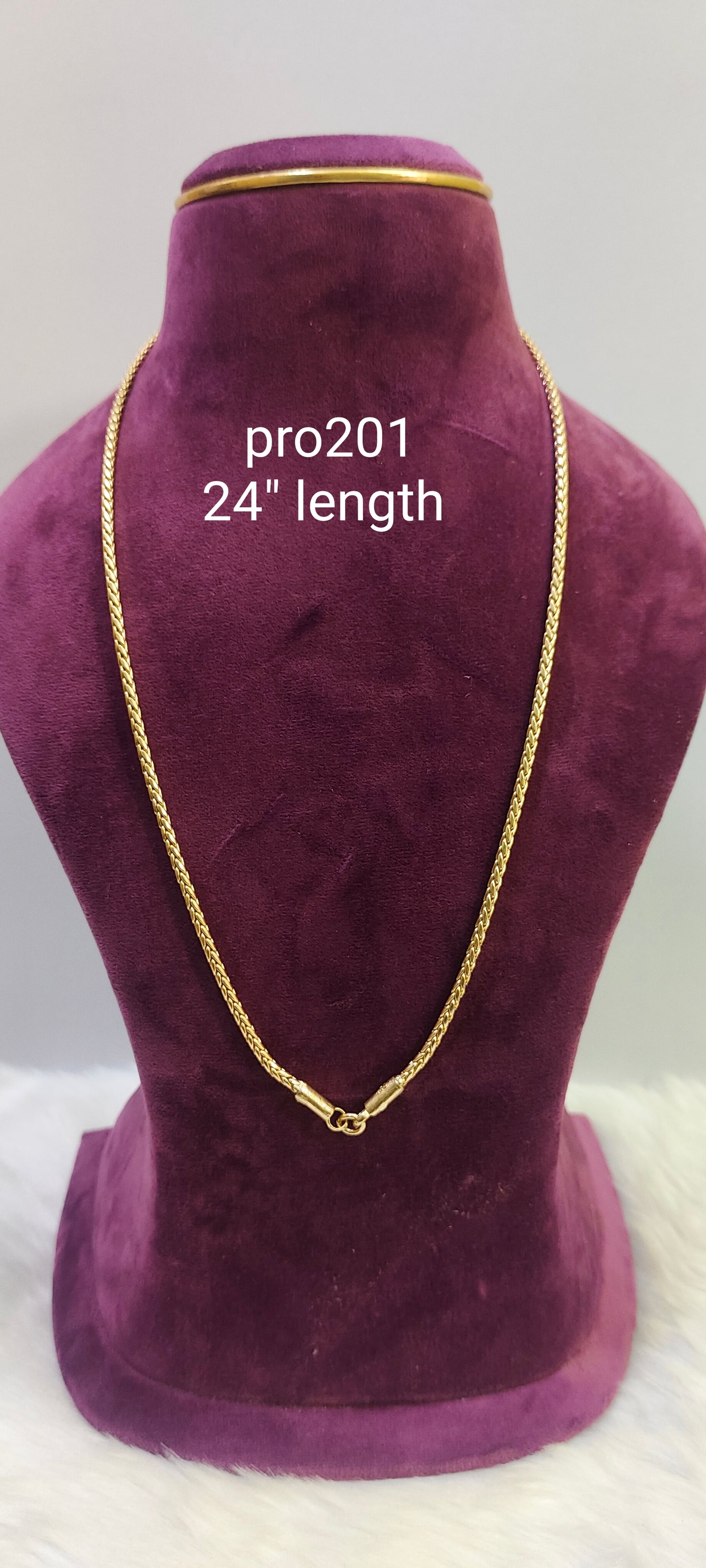 Pure panchaloham unpolished thali chain 24" length