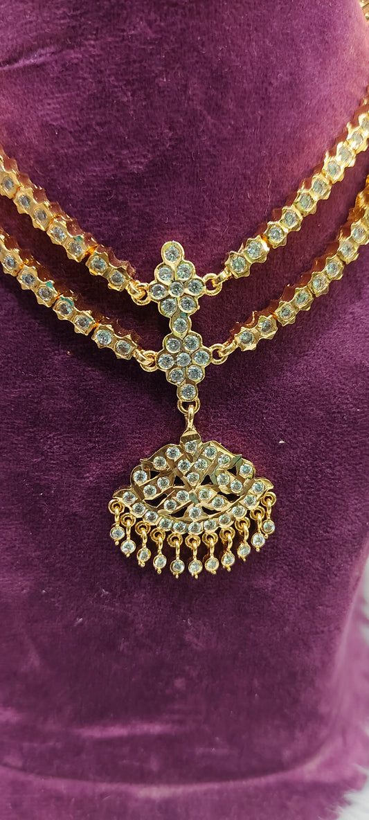 Pure panchaloham celebrity style necklace set