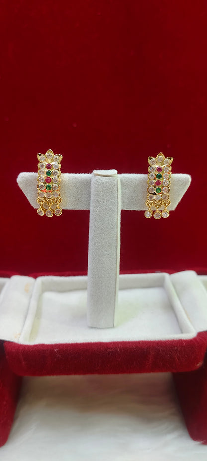 Pure panchaloham j type earrings