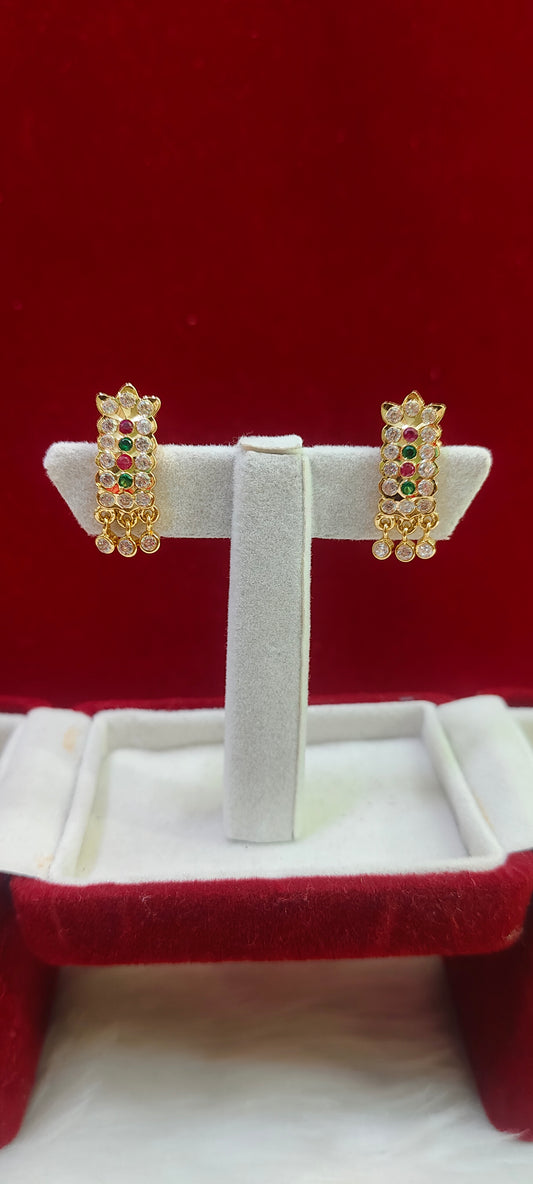 Pure panchaloham j type earrings