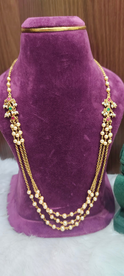 Premium nakshi 3 step chain and ladies openable kada combo