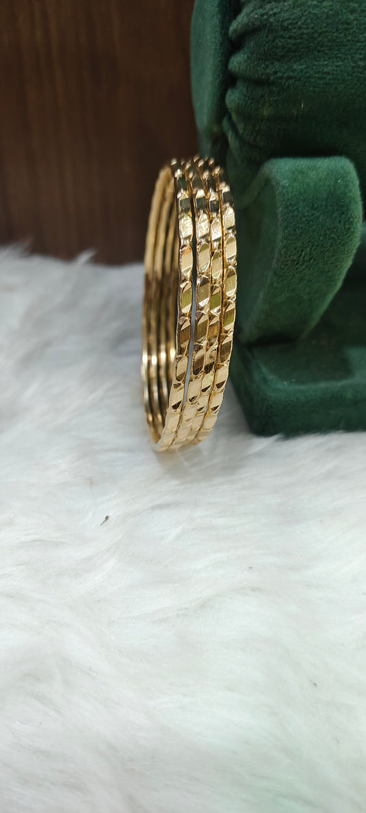 Pure panchaloham unpolished 4 bangles