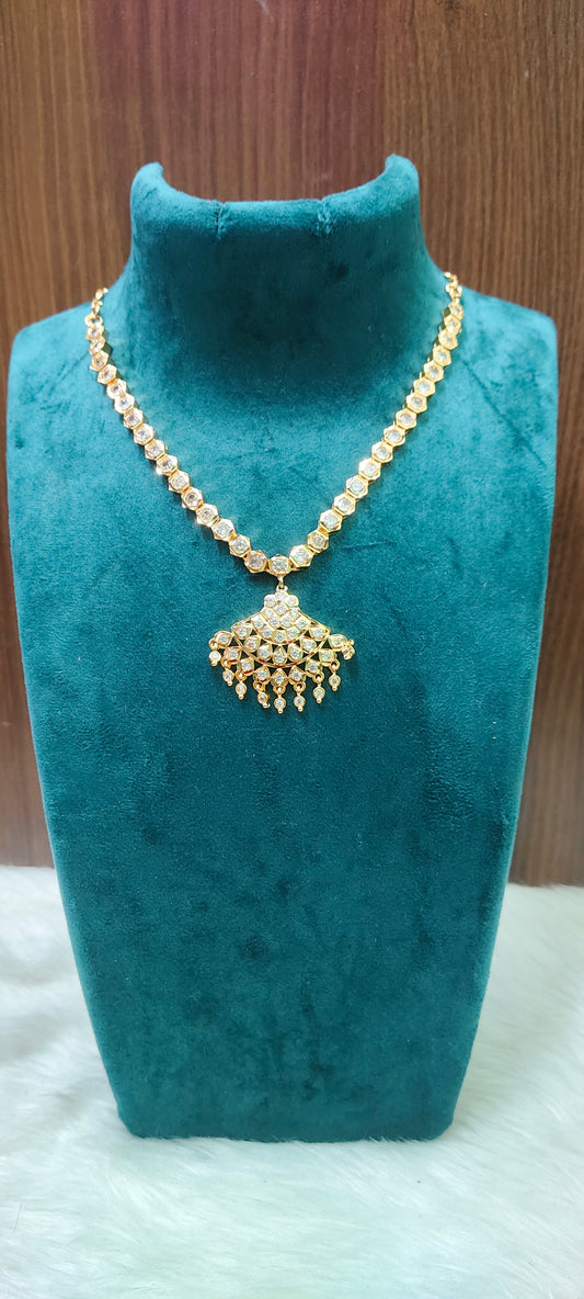 Pure panchaloham vintage look ravvala necklace