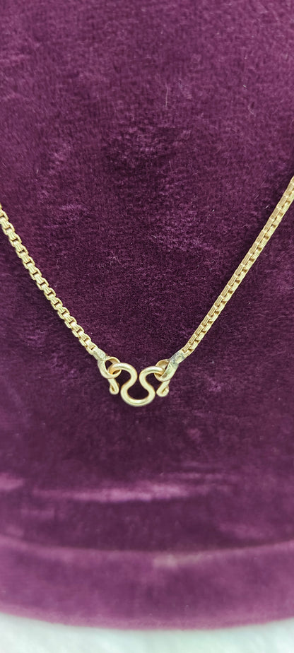 Pure panchaloham unpolished 18" length simple chain