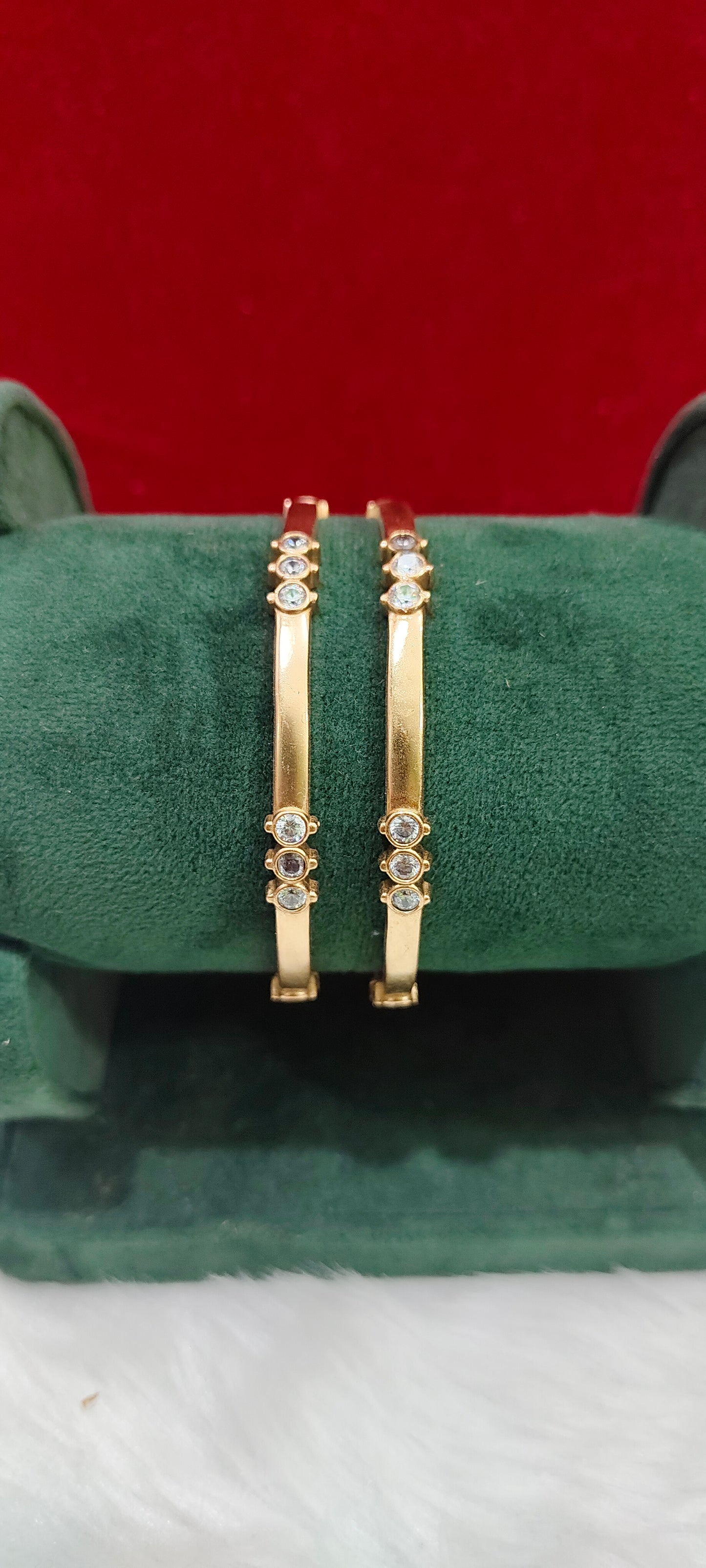 Pure panchaloham unpolished 2 bangles