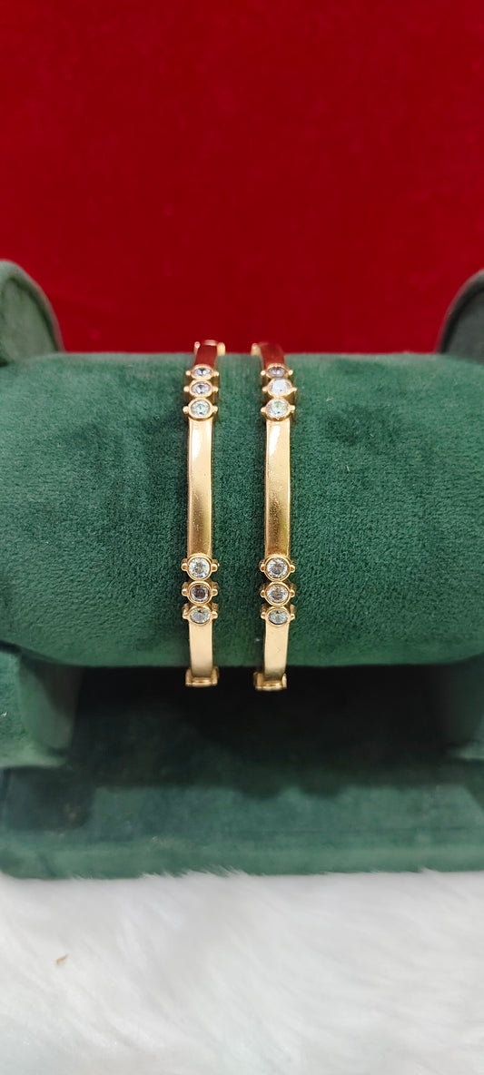 Pure panchaloham unpolished 2 bangles