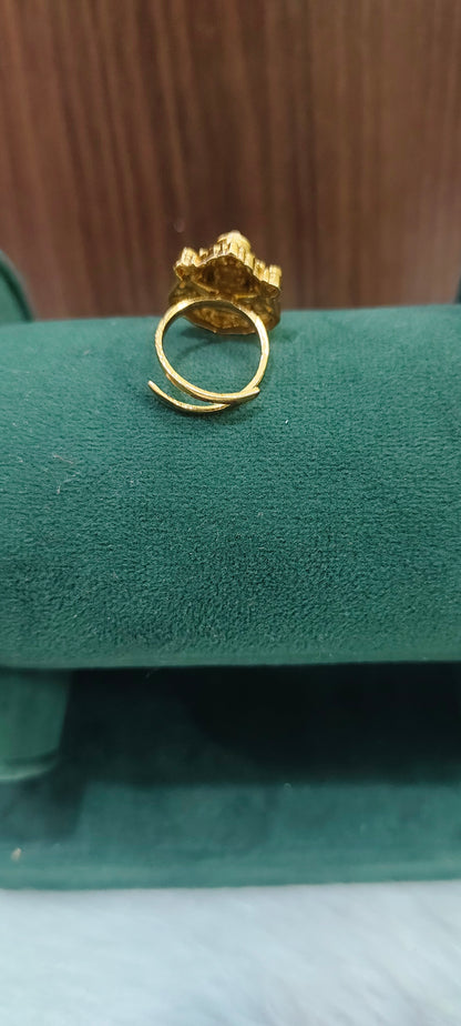 Premium nakshi adjustable finger ring