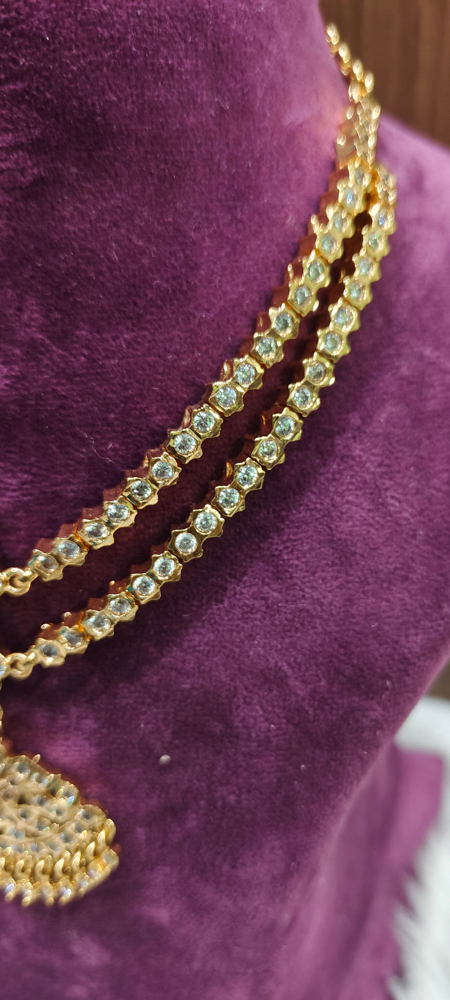 Pure panchaloham celebrity style necklace set