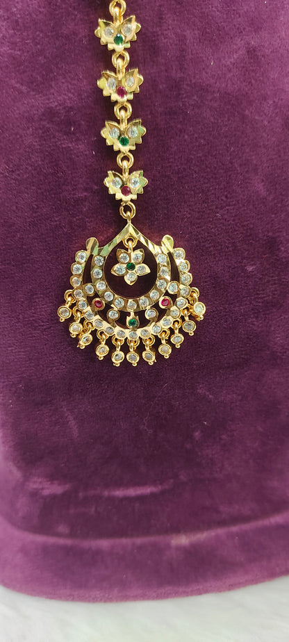 Pure panchaloham Chandbali Mangtika