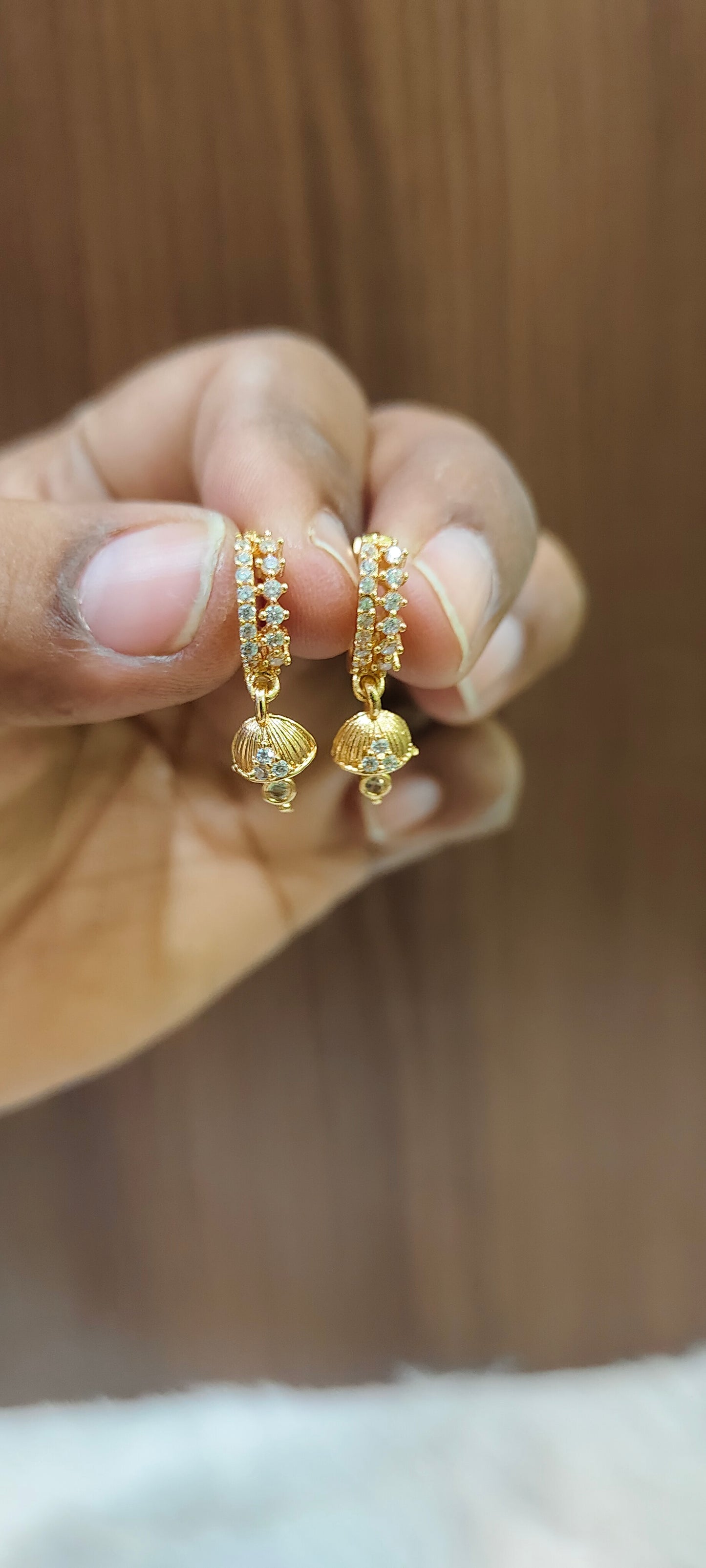 Premium micro gold plated daily wear cute kids earrings