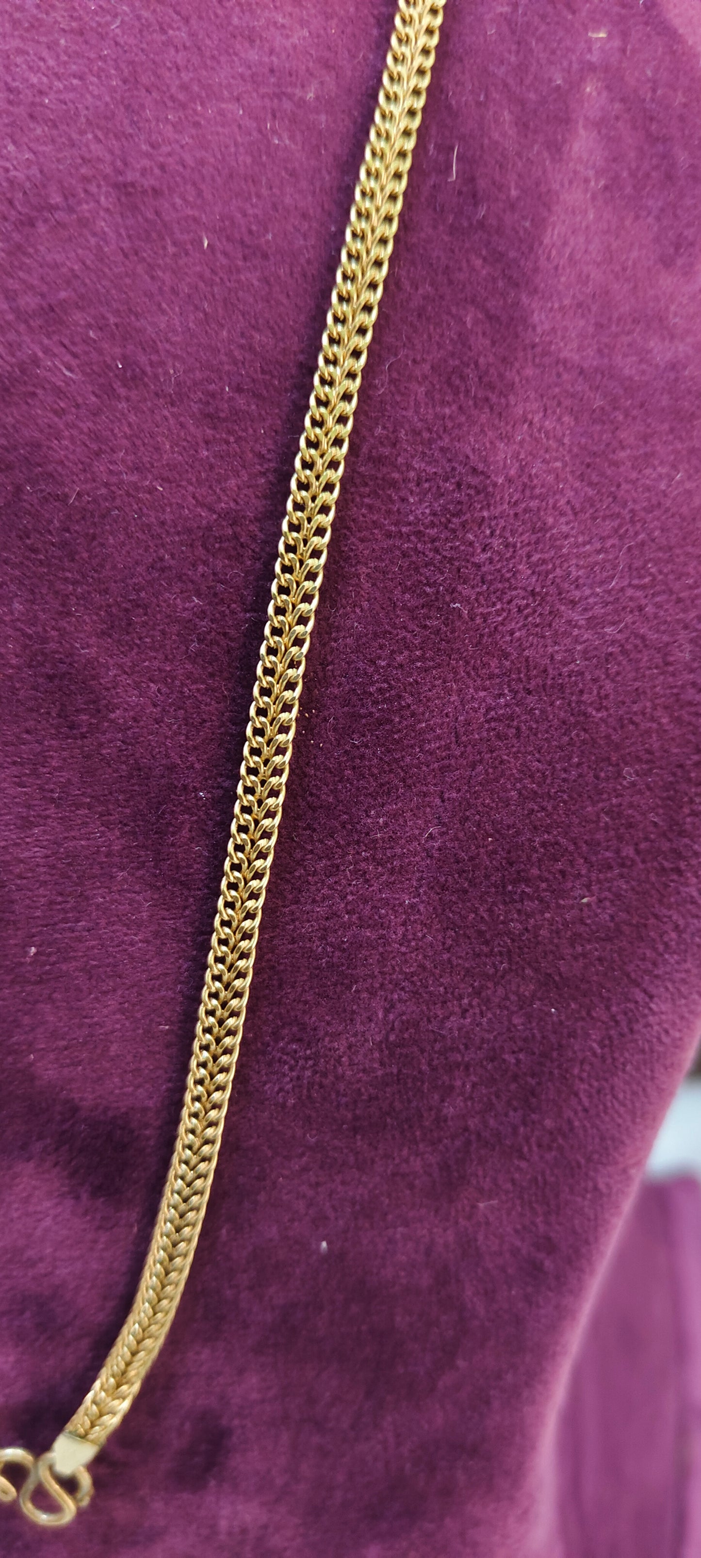 Pure panchaloham unpolished 24" length very thin chain