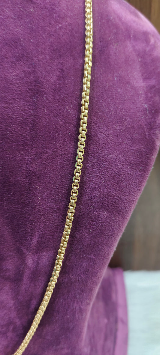 Pure panchaloham unpolished 24 " length medium size bharathi model chain