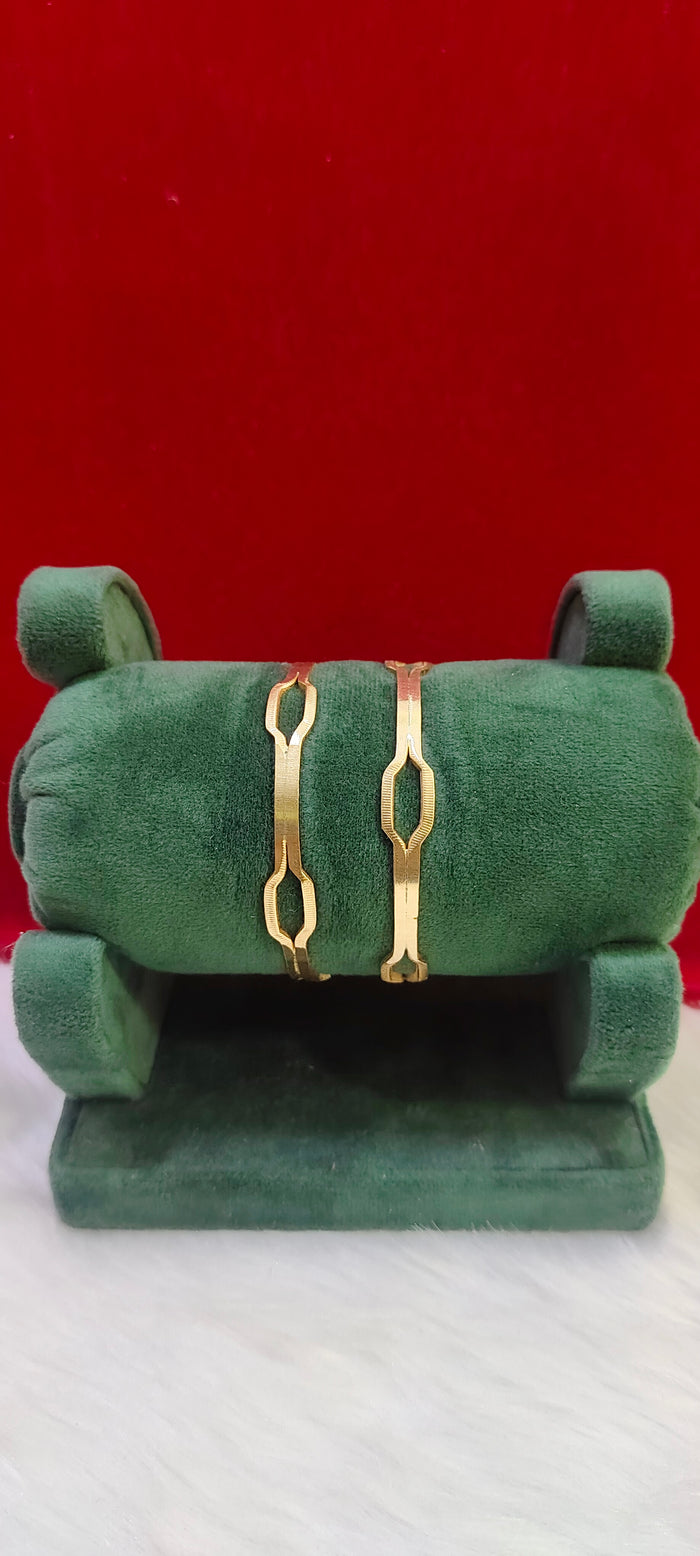 Pure panchaloham unpolished trendy 2 bangles