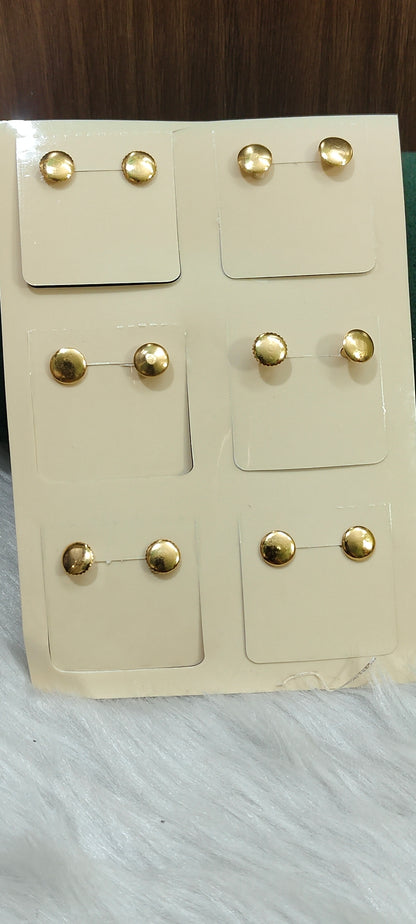 100% gold look daily wear earrings( u will get any one pair among these)