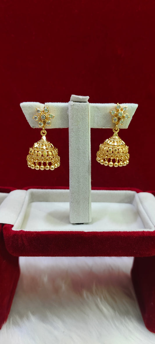 Pure panchaloham jumkas