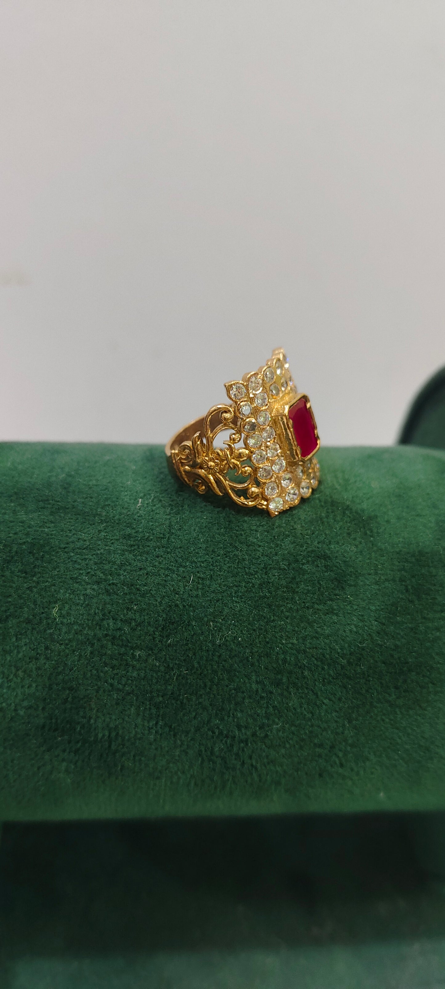 Pure panchaloham unpolished mens maharaja ring