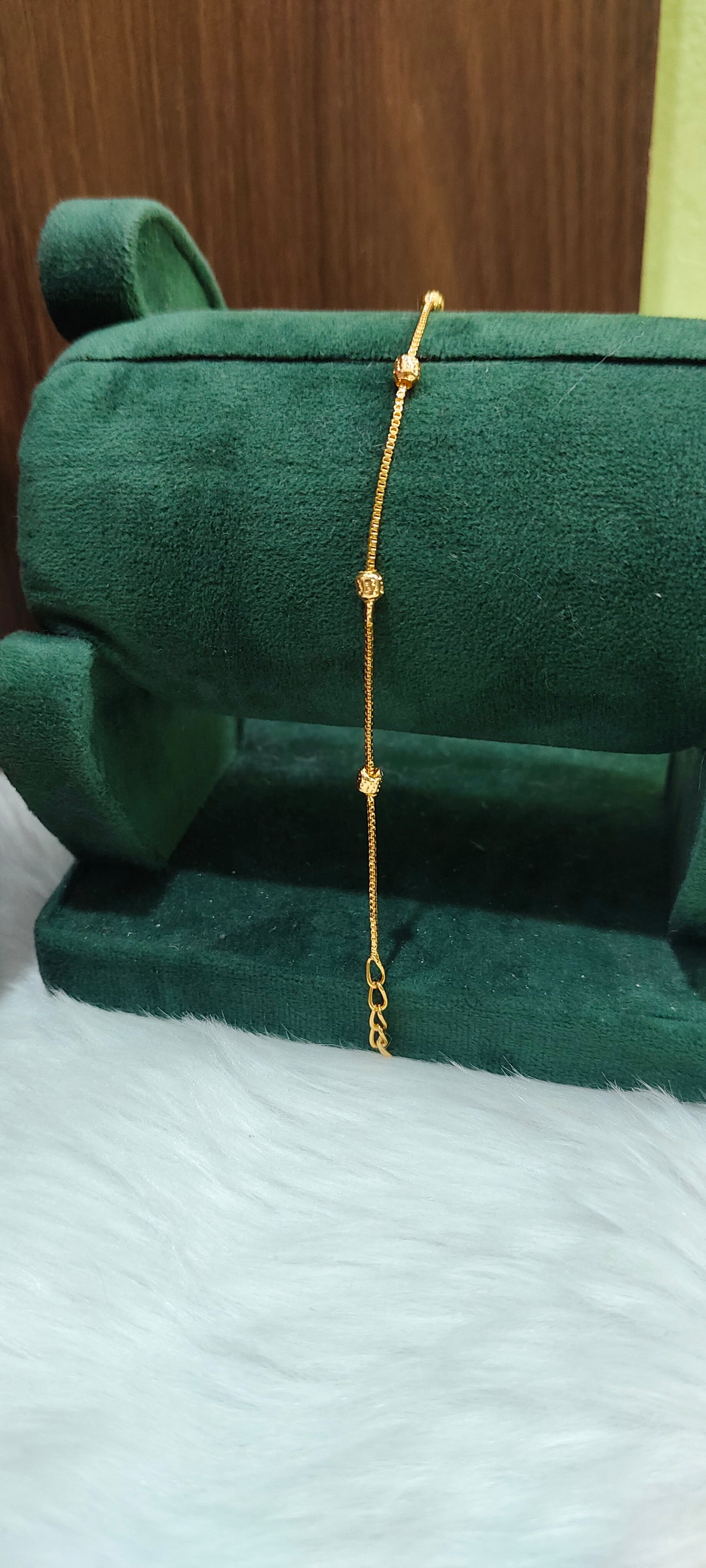 Premium micro gold plated daily wear 18" chain and ladies bracelet