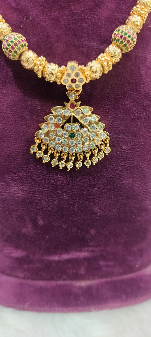 Panchaloham ball necklace