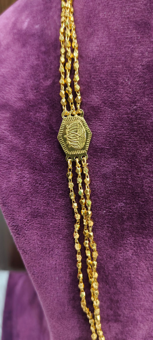 Premium micro gold plated 3 line 26" length palakasarulu