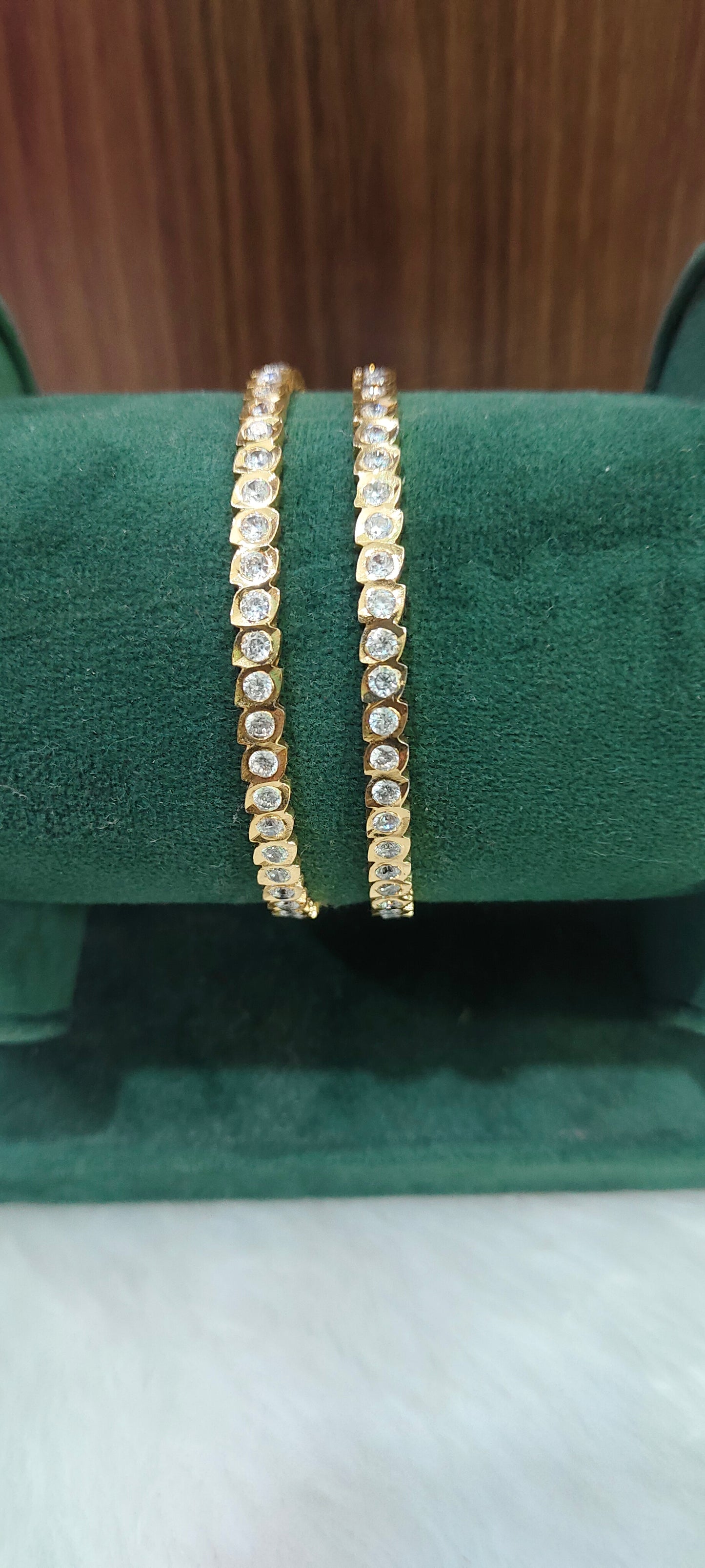 Pure panchaloham leaf pattern 2 bangles