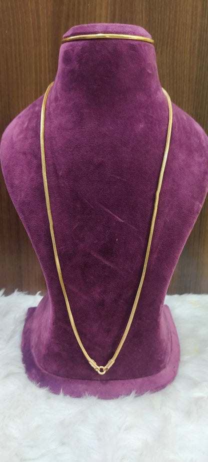 Pure panchaloham unpolished square thali chain