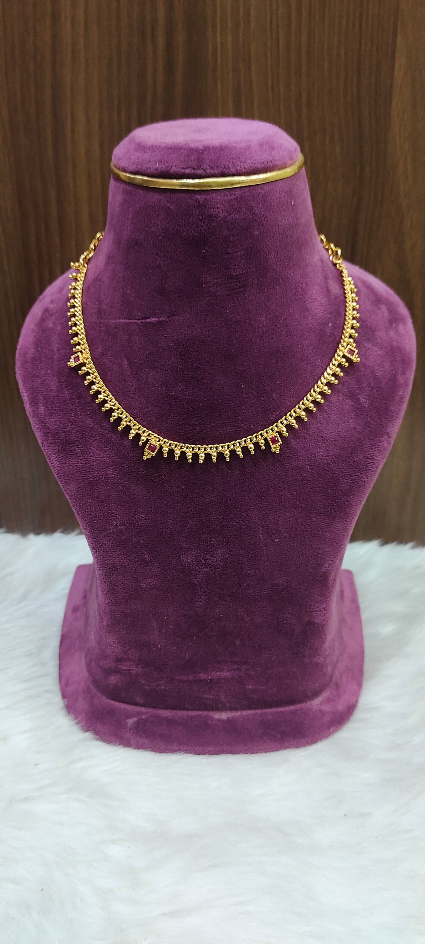 Simple Micro gold plated necklace