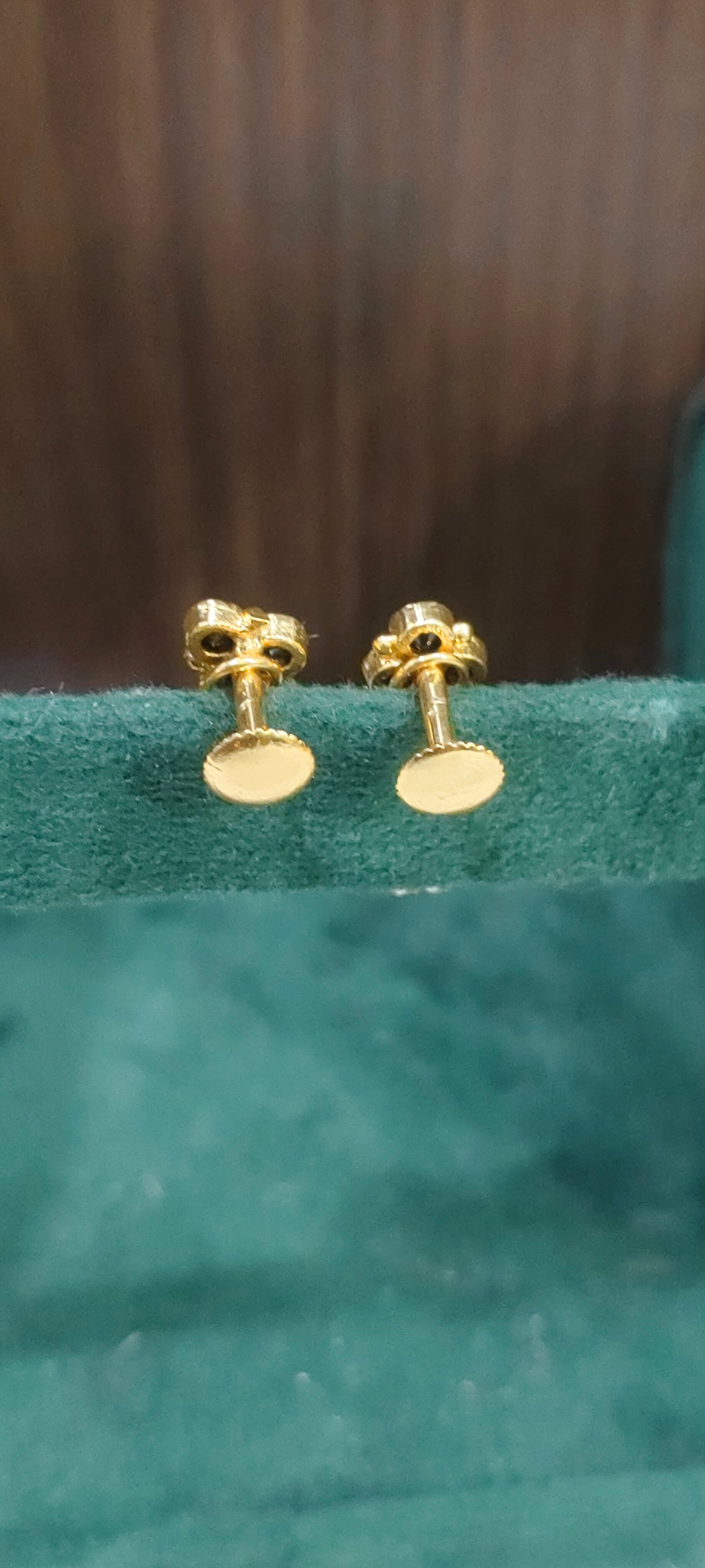 Pure panchaloham gold look kids earrings