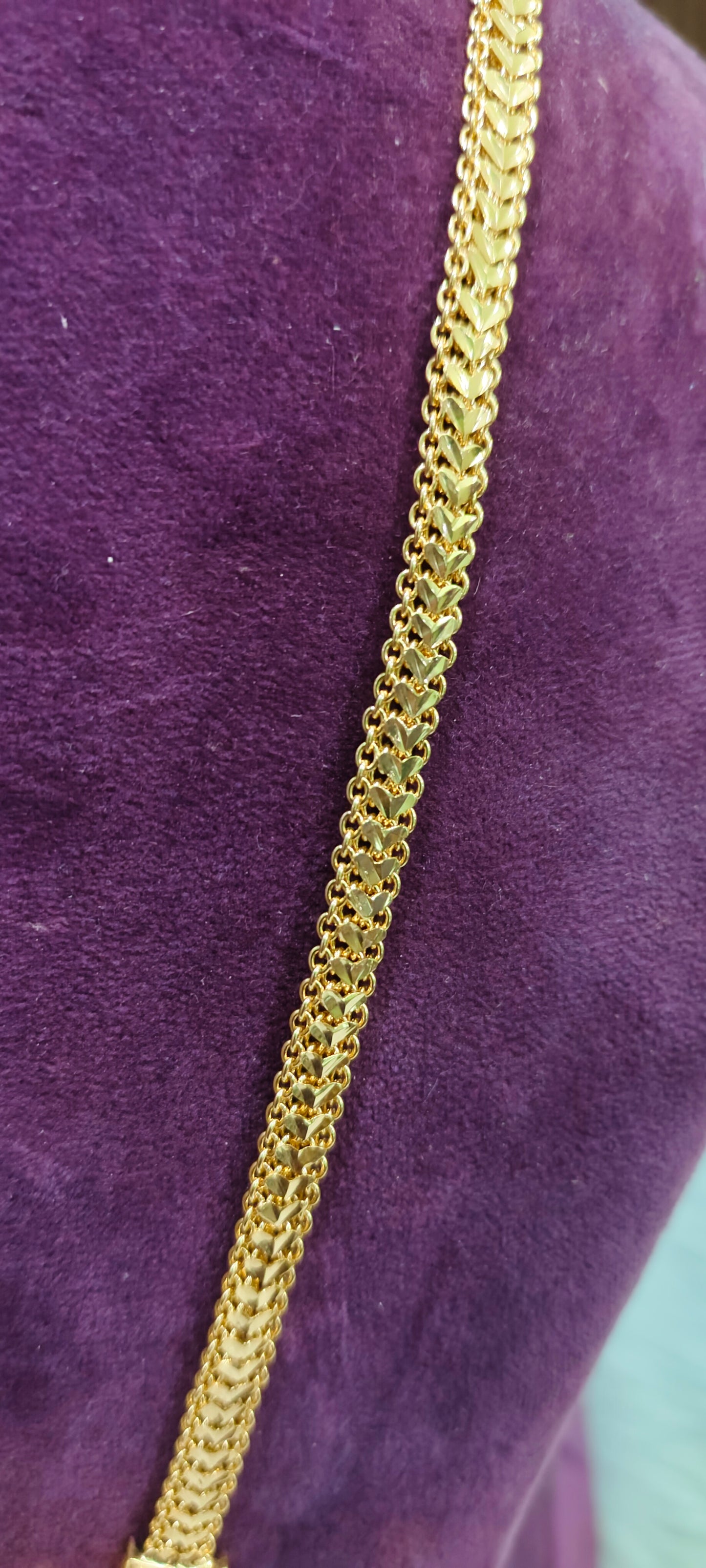 Pure panchaloham gandaberunda pendant chain with earrings