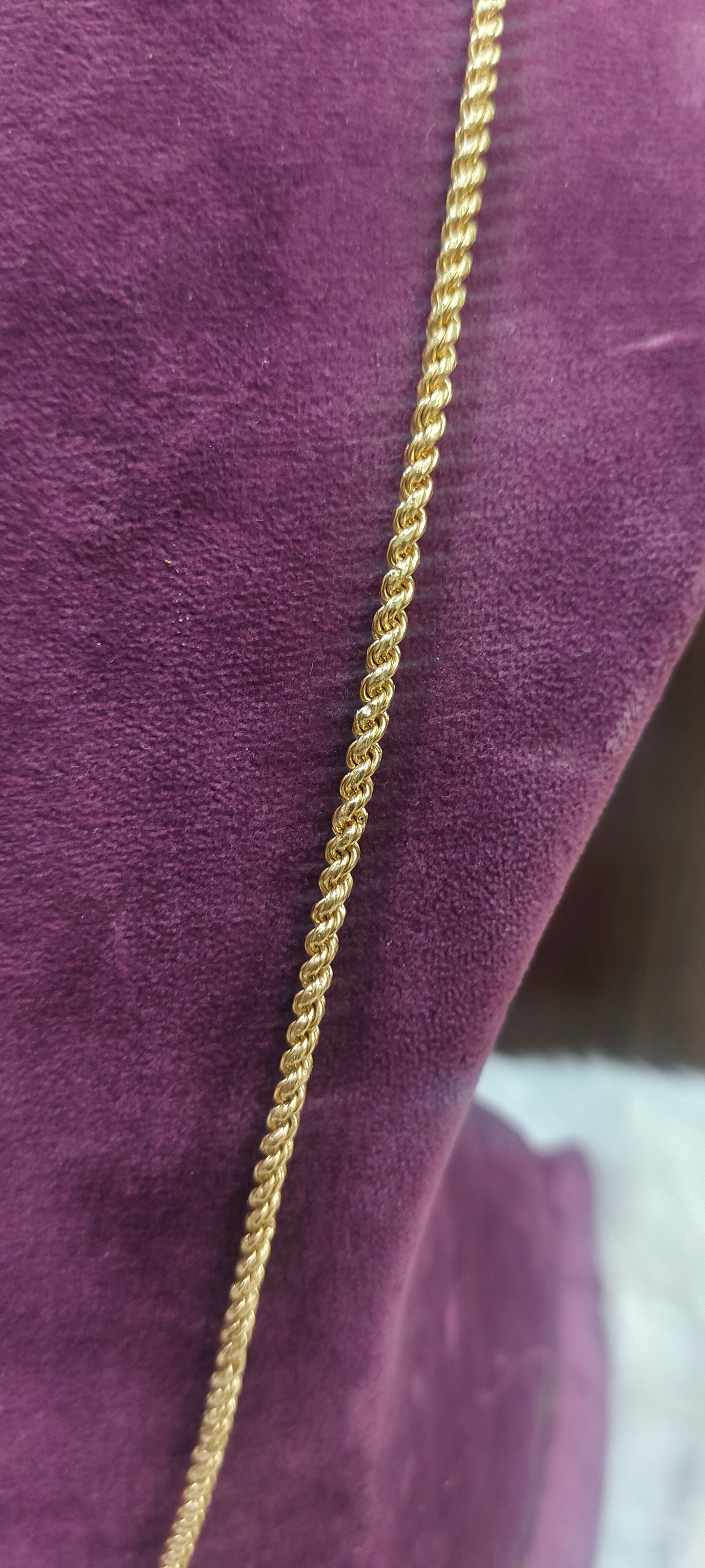 Pure panchaloham unpolished 30" length rope thali chain