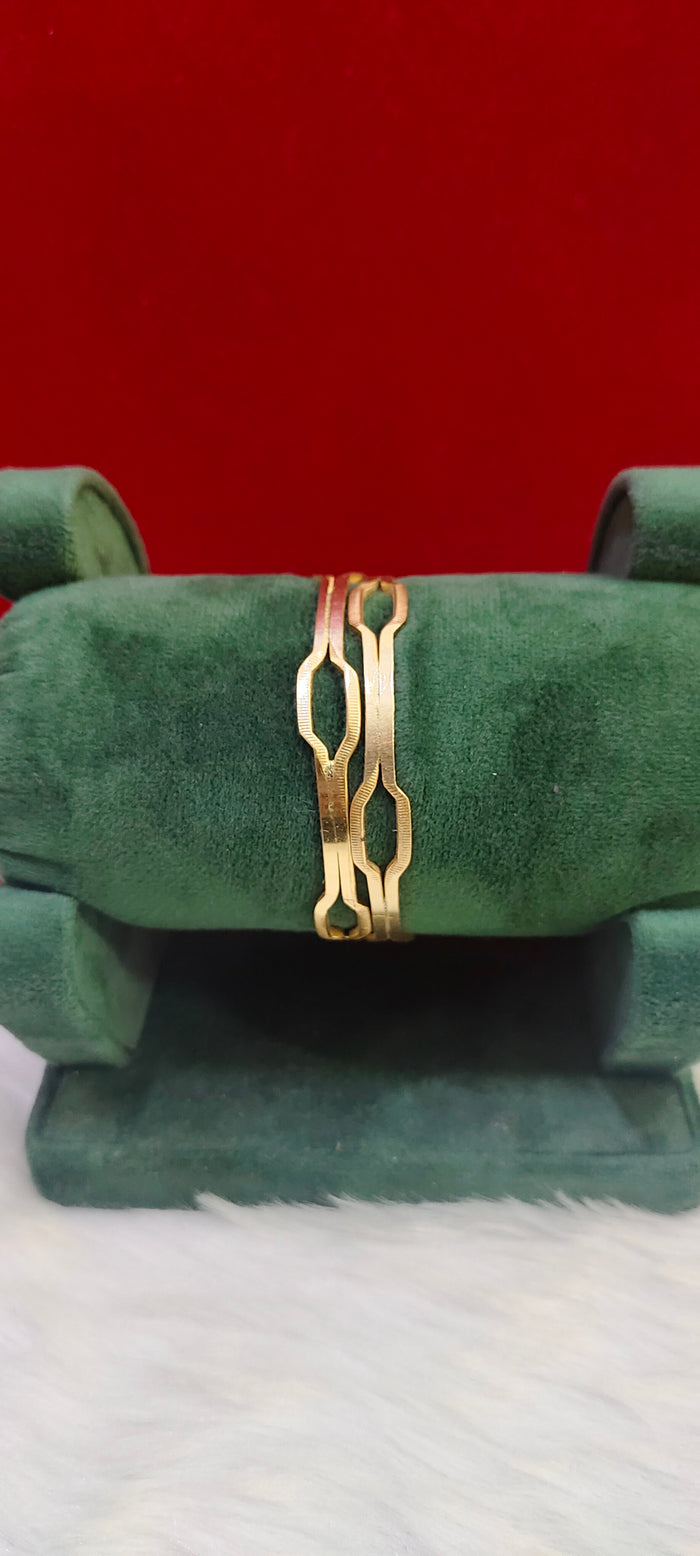 Pure panchaloham unpolished trendy 2 bangles