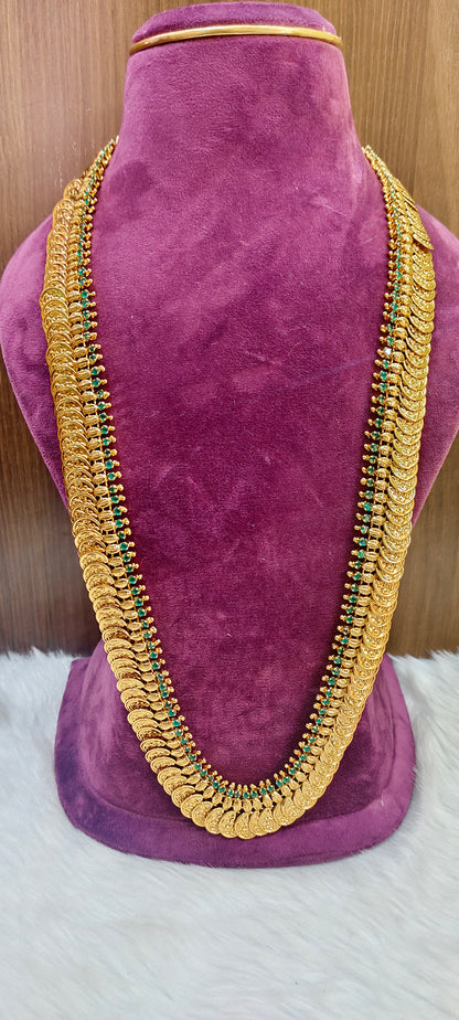 Premium nakshi 32 " length kasu mala cum vaddanam
