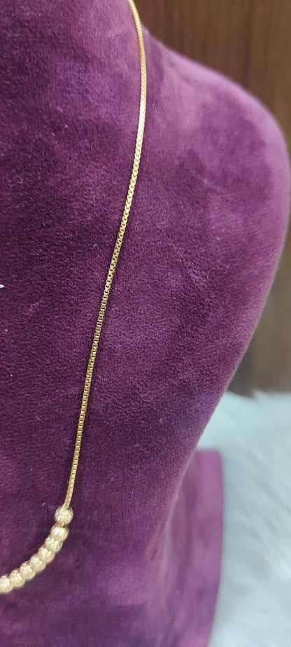 Pure panchaloham unpolished trendy 18" length chains
