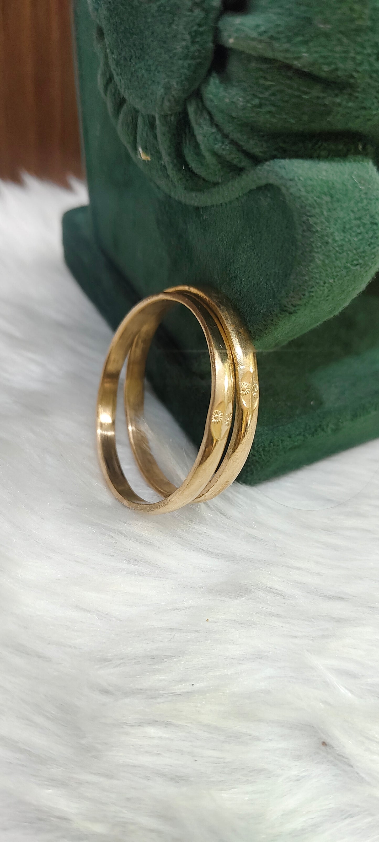 Pure panchaloham unpolished life time use baby bangles ( below 1 year)