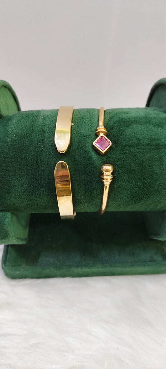 Pure panchaloham unpolished openable mens kada ladies kada combo