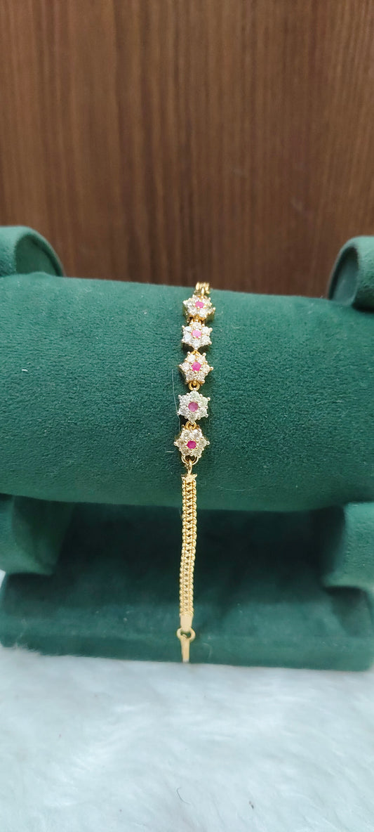Pure panchaloham daimond look bracelet