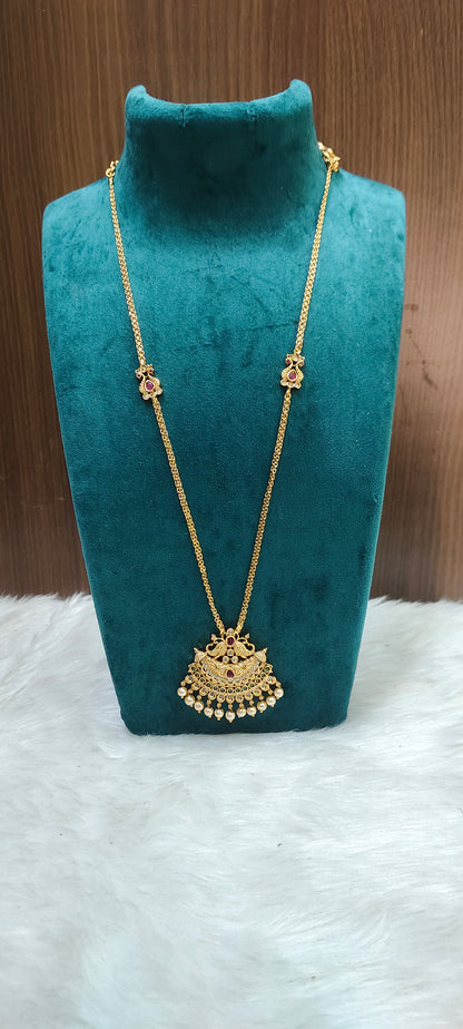 Simple nakshi 26" length pendant chain