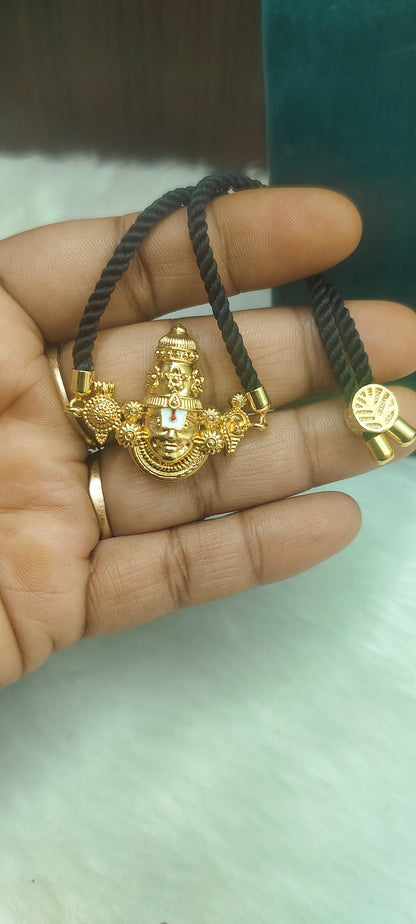 Premium micro gold plated 20" length 5+1 chain with adjustable bracelet