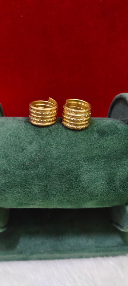 Pure panchaloham unpolished Toe rings