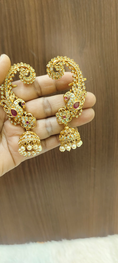 High premium nakshi earcuff earrings