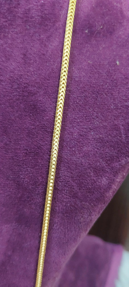 Pure panchaloham unpolished v cut 30" length thali chain