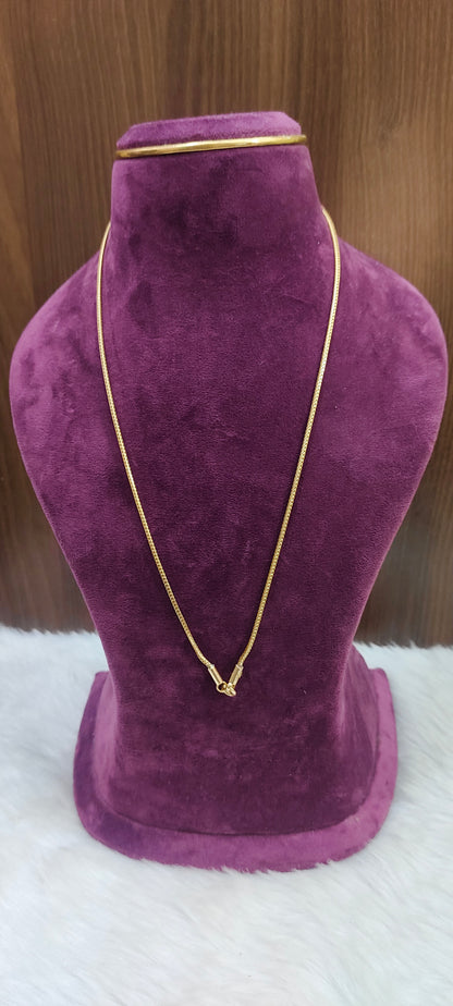 Pure panchaloham unpolished snake model thali chain