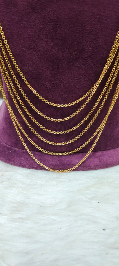 High premium nakshi step chandraharam with 30" length