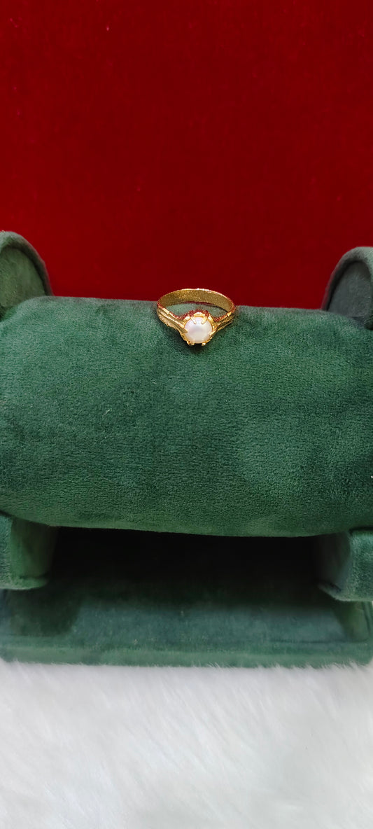 Pure panchaloham unpolished mutyam ring
