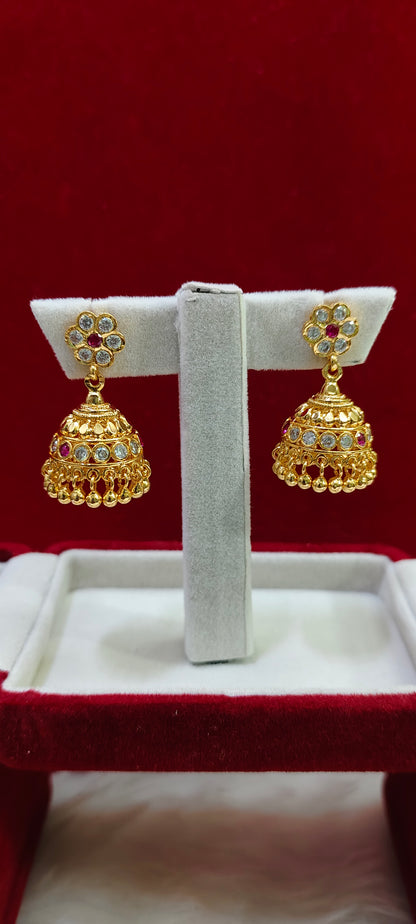 Pure panchaloham medium size jumkas