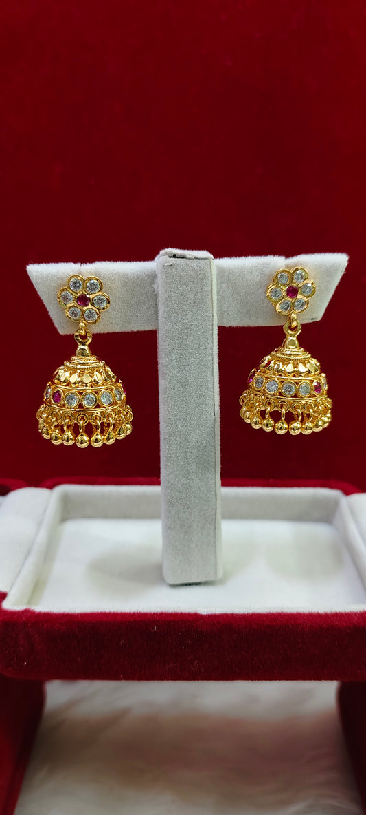 Pure panchaloham medium size jumkas