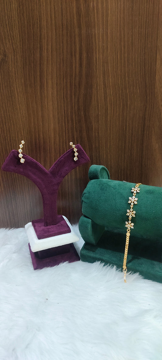 Pure panchaloham earcuffs and bracelet combo