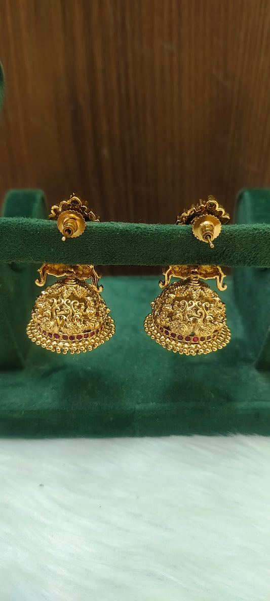 High premium nakshi big bridel jumkas