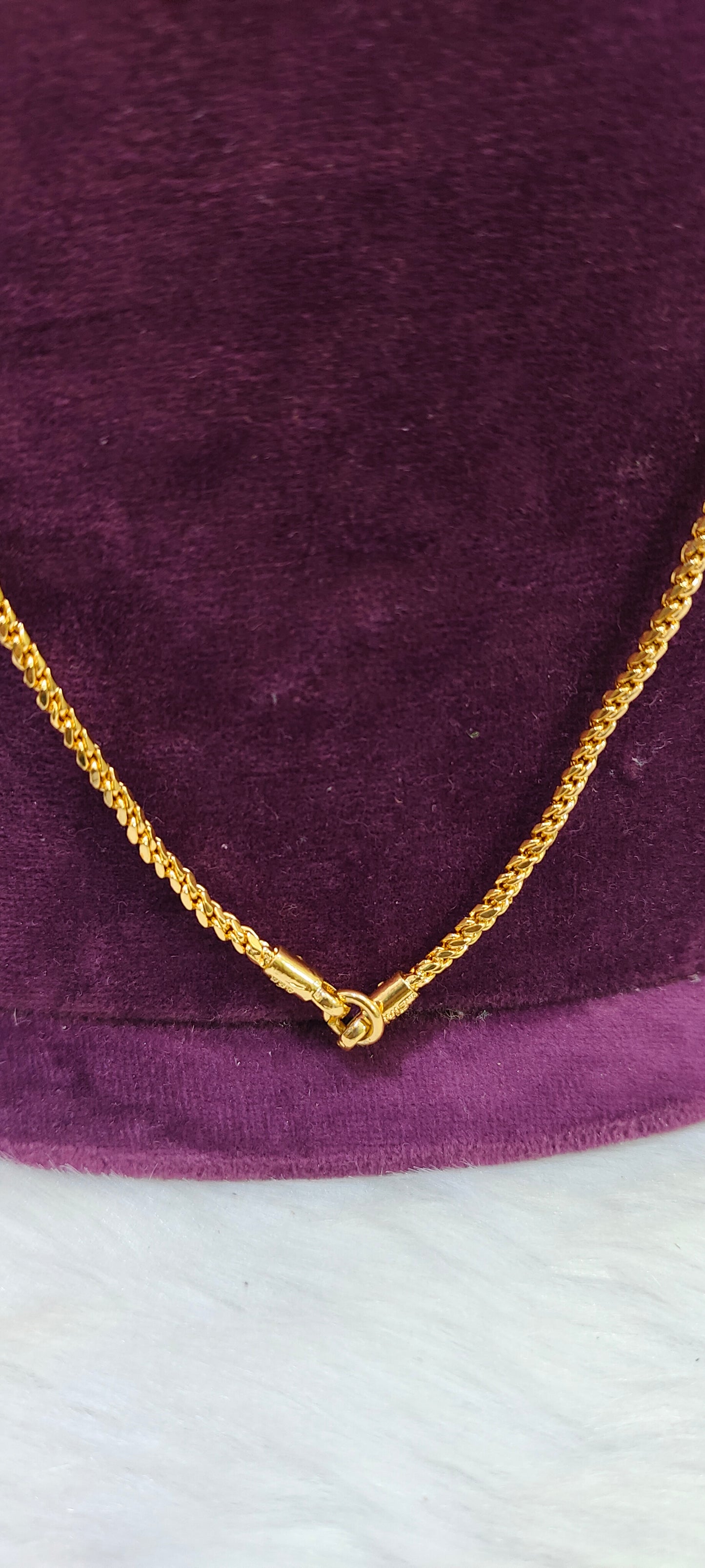 Pure panchaloham polished  rope chain nice model